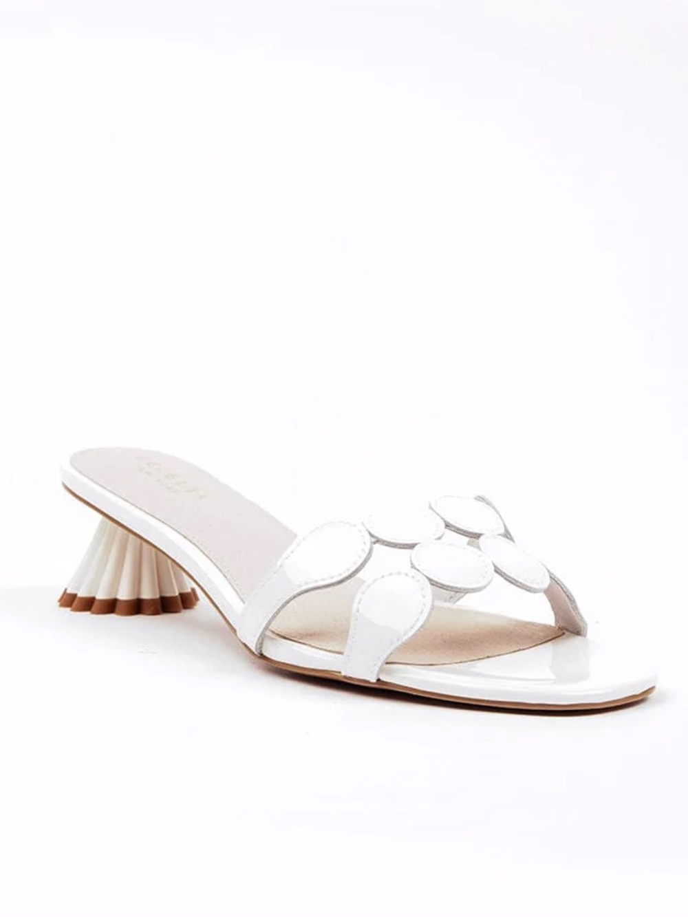 CECELIA NEW YORK Bunny White Patent Sandals